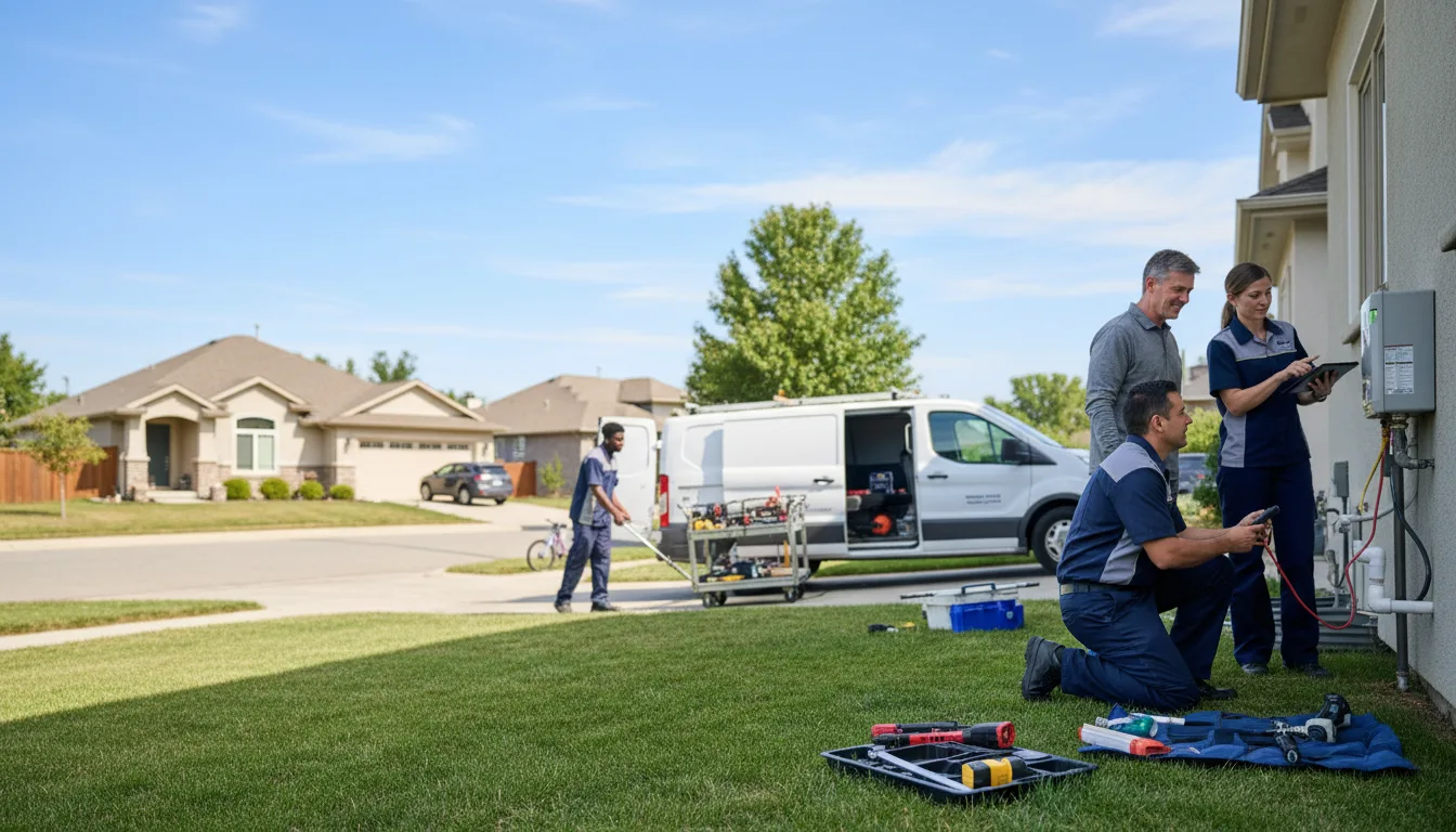 Tankless water heater service in Mclean, TX